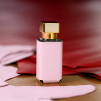 Étui de luxe élégant en cuir PU pour vaporisateur de parfum, pochette de rangement pour huiles essentielles, sac à cosmétiques pour rouge à lèvres