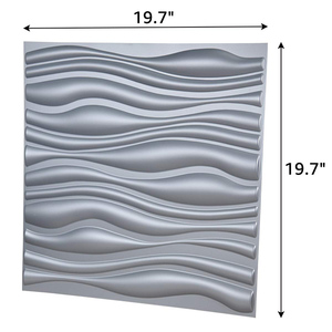 En gros Feuille De Toiture En Métal Ondulé 3D Stickers Muraux Décor À La Maison PVC Lambris Intérieur ROYAUME-UNI - Product Image 4