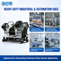 Pompe à vide à piston alternatif sans huile KAIMENG KMPP500V 660L/min 3HP 220V -99kPa pour l'automatisation de l'emballage alimentaire