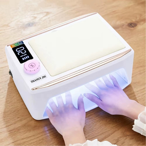 Lámpara UV <span class=keywords><strong>LED</strong></span> Profesional Recargable de 380W para Uñas, 90 Bombillas, Doble Soporte para Manos, 6 Temporizadores, Sensor, Secador de Gel, Herramienta para Salón de Manicura - Product Image 3