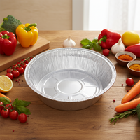 Bol en aluminium jetable de qualité alimentaire 650 ml, boîte en aluminium résistante à la chaleur pour la préparation de repas au barbecue, emballage alimentaire