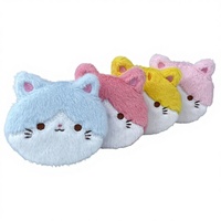 Porte-monnaie chat mignon quatre couleurs en peluche super douce en coton PP, sac de rangement et jouet anti-stress, pour l'exportation, idéal pour les anniversaires, vente en gros Claw