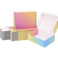 Boîtes d'expédition rectangulaires 7x5x2, petit format, lot de 45, boîtes en carton ondulé colorées, pour envoi postal, entreprise chinoise, petites entreprises