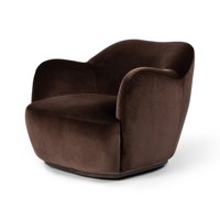 Fauteuil de luxe italien de designer, fauteuil de relaxation individuel en tissu durable, de haute qualité, fabriqué à la main, avec dossier incurvé, pour salon