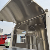 Camions de restauration mobiles de haute qualité, remorques à café avec cuisine complète