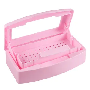 Equipamento de salão de beleza de alta qualidade, bandeja de esterilização para armazenamento de bico, esterilizador para manicure e desinfecção de unhas, artesanato