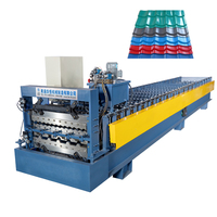 Machine de formage de rouleau de feuille de toiture en acier, profil émaillé IBR à Double couche, Machine de fabrication de tuiles de toit CNC