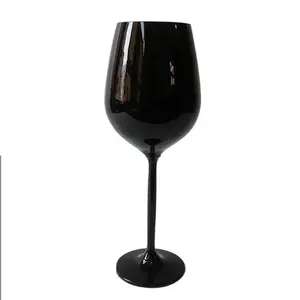 Yeni varış siyah şarap bardağı düğün ve dekorasyon için