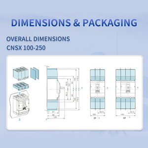 SSPD NSX 160 <span class=keywords><strong>Amp</strong></span> MCB 3P Commutateur principal de contrôle industriel 160A Bifasico Motoriser <span class=keywords><strong>Disjoncteur</strong></span> 150 <span class=keywords><strong>Amp</strong></span>ère <span class=keywords><strong>Disjoncteur</strong></span> Moulé - Product Image 4