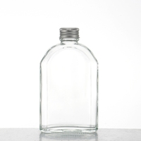 Bouteille en verre transparente pour jus, boissons, café infusé à froid, thé, bouteille en verre vide