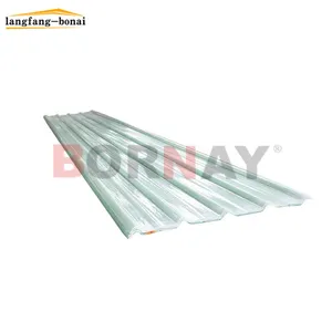 廊坊博奈玻璃纤维透明波纹天窗玻璃钢屋顶板供应商