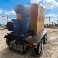 Pompe industrielle à flux mixte de 12 pouces en acier inoxydable pour le contrôle des inondations municipales et le drainage à grand débit, idéale pour les pays en développement