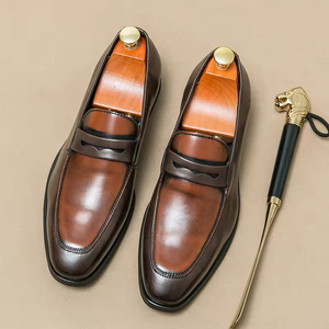 Chaussures Richelieu Goodyear Artisanales de Luxe pour Hommes, en Cuir Véritable, à Lacets, pour Tenues Formelles et Décontractées - Product Image 1