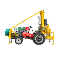 Nouveau moteur diesel automatique puissant tracteur perceuse à eau bien monté sur véhicule hydraulique remorque perceuse ensemble fermes
