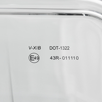 Hublot de toit pour caravane RV, ouverture à 70 degrés, en alliage d'aluminium, avec couvercle en acrylique et éclairage LED