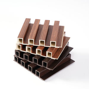 Panel de rejilla de bambú WPC Panel de pared de PVC Panel de pared decorativo de madera para decoración de interiores - Product Image 6