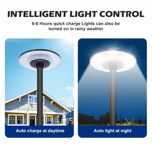 Hiệu Quả Cao Lfpo4 Chất Lượng Cao Pin Điện Tất Cả Trong Một 100W 200W 300W UFO Ngoài Trời Cực Ánh Sáng Vườn Năng Lượng Mặt Trời Đèn Với Cảm Biến - Product Image 5