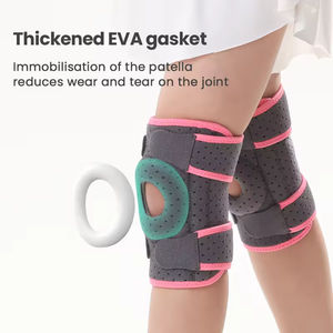 Genouillère de sport pour enfants, genouillère de compression réglable avec support à ressort pour les activités de plein air des enfants - Product Image 3