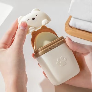 Jabonera Portátil con Diseño <span class=keywords><strong>de</strong></span> Oso <span class=keywords><strong>de</strong></span> Dibujos Animados, Accesorio Desechable para Baño, Almacenamiento Sellado, Jabonera <span class=keywords><strong>de</strong></span> Viaje - Product Image 5
