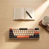 Clavier de jeu mécanique Keywin ZK61 Tri-mode 61 touches RGB avec interrupteurs rouges Hotswap USB Type-C Mini 60%