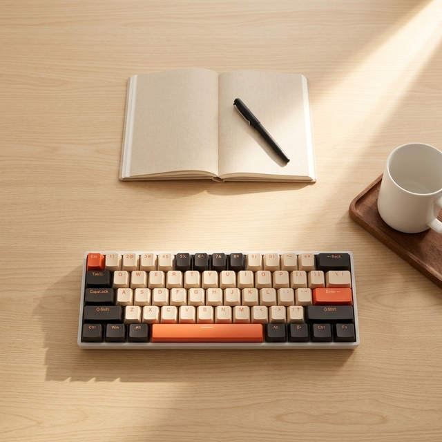 Keywin ZK61 Tri-mode 61 Keys RGB Mechanical Gaming Keyboard Hotswap Red Switch USB Type-C Mini 60% Mechanical Gaming Keyboard