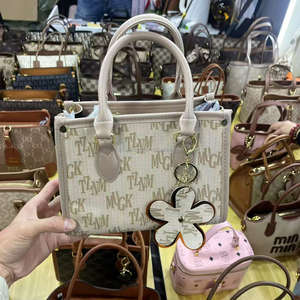 Factory Wholesale Women's Lady Fashion <b>Crossbody</b> Handbags Two Straps Zipper Closure <b>Waterproof</b> Bucket <b>Bags</b> - Product Image 1