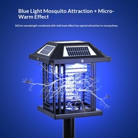 Solar MK05 Muggenlamp met lichtgolfval & elektrische schok voor buitengebruik in de tuin