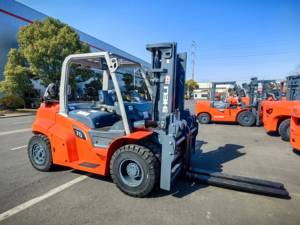 China Heli 2,5 Toneladas 5 6 7 Ton 8,5 T 8500kg Triplex Mast y Side Shifter Carretilla elevadora LPG con motor japonés - Product Image 2