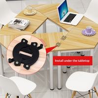 Connecteur de bureau deux-en-un pour la fixation de meubles, accessoires de raccordement pour tables rondes, connecteur supérieur