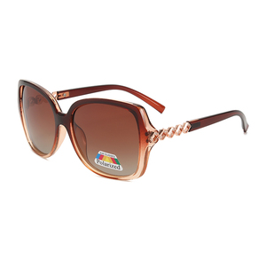 Lunettes de soleil polarisées Twooo T1167, mode extérieure, métal, décoration en diamant creux - Product Image 6