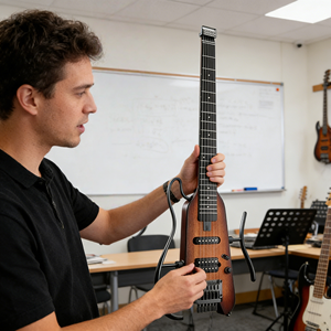 <span class=keywords><strong>Guitarra</strong></span> Eléctrica <span class=keywords><strong>DELUXE</strong></span> con Diseño Inteligente Zero para Principiantes, Aprendizaje e Instrucción de Música Folclórica - Product Image 2