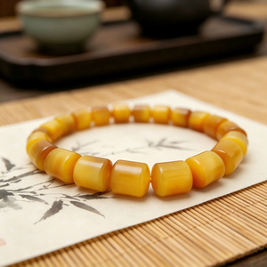 Bracelet en pierres précieuses œil de tigre doré naturel en forme de boule - Tendance unisexe, puissant symbole de <span class=keywords><strong>courage</strong></span> et de confiance - Product Image 1