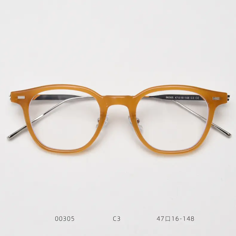 브랜드 티타늄 안경 프레임 남성 여성 빈티지 스퀘어 근시 광학 안경 나사 없는 처방 안경 프레임