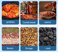 Aliment mobile mélangeant toutes sortes de grains divers chutney chou sauce tofu mélangeur à tambour