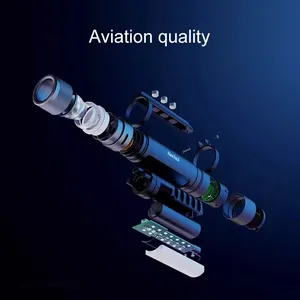 Lampe de poche Zoom 6 en 1 pour l'extérieur, multifonction, Portable, alarme sonore, 1000lm, étanche, 2600mAh, lampe de poche LED Nextool - Product Image 5