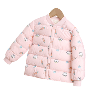 Veste d'hiver à capuche pour bébé, doublure en coton chaud, pour garçons et filles, simple boutonnage, imprimé décontracté - Product Image 6