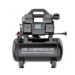 OEM AC770-19L sessiz ve yağ ücretsiz 1.1HP 6L araba için taşınabilir hava kompresörü