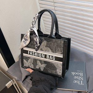 Sac fourre-tout de luxe pour femme Ly Niche Trend, grande capacité, broderie, fermeture éclair, doublure en polyester, design tendance - Product Image 2