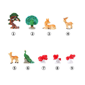 Adornos de Resina para Jardín con Forma de Ciervo, Árbol y Hongo en Miniatura, para Decoración de Interiores y Exteriores, Manualidades de Paisajismo - Product Image 4