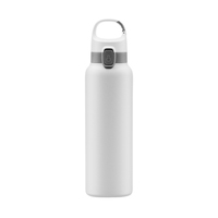 Mug de voyage isotherme de haute qualité, 20 oz (600 ml), avec isolation sous vide, modèle 90 °   Bouchon à clapet et mousqueton