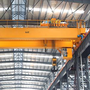 20t 25t 30t Double Girder Overhead Travelling <b>Crane</b> with Electric Hoist for Workshop - Product Image 3
