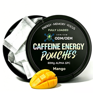 <span class=keywords><strong>Poudre</strong></span> de caféine OEM 100mg L-Théanine Vitamine C Nootropique Adaptogène Énergie Concentration Soulagement du Stress Soutien au Sommeil Vente en Gros - Product Image 1