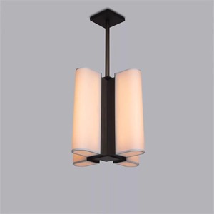 Modern Minimalist Acrylic Pendant <b>Light</b> Long Shape Multi Head E27 <b>LED</b> Switch Control Electroplated Black 3-5m Irradiation Area - Product Image 4