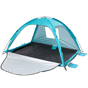 Toldo Portátil para Playa, Color Azul Pavo Real, de Una Sola Capa, con Varilla de Aleación de Aluminio, Carpa de Verano para Exteriores T S1 - Product Image 3