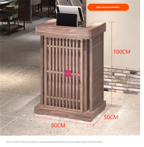 Yicheng Beauty Venta caliente Retro Recepción de escritorio Simple Mini Bar para centro de salud <span class=keywords><strong>Casa</strong></span> de té Mostrador de cajero de moda para la venta - Product Image 6