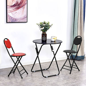 Petite chaise pliante en métal <span class=keywords><strong>de</strong></span> style moderne pour salle à manger, bar, parc, salle <span class=keywords><strong>de</strong></span> sport, atelier, mobilier <span class=keywords><strong>d</strong></span>'extérieur, chaise pliante durable avec structure en métal - Product Image 6