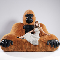 Canapé relaxant pour centre commercial, studio photo, grand lit gorille, chaise King Kong, salon, canapé gorille