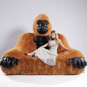 Kursi Santai untuk Studio Foto Mal, Tempat Tidur Gorila Besar, Kursi Raja Kera King Kong, Sofa Gorila Ruang Tamu - Product Image 6
