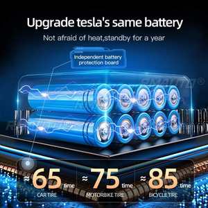 Bomba de Aire para Auto de 12V y 150 PSI, Recargable, Potente Inflador de Neumáticos, Bomba Inflable con Detección de Presión - Product Image 4