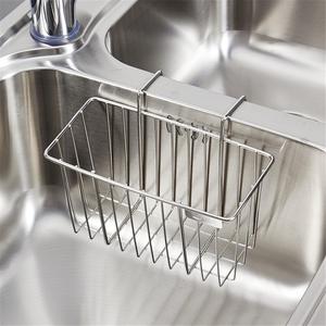 Panier de vidange moderne en acier inoxydable pour évier, support de rangement de cuisine étanche pour brosse, fil métallique, chiffon et éponge - Product Image 2